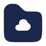 Folder Cloud SVG Icon
